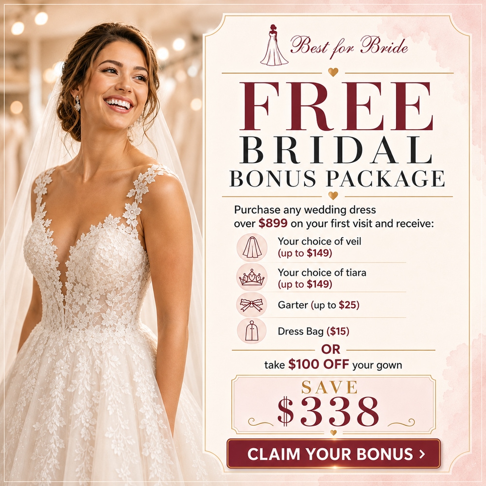 Luxurious first-visit bridal bonus package