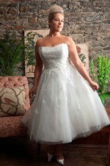Bridal Dress: CALLISTA SPRING 2013 BRIDAL Collection: 4203 - Lace/Tulle - For Brides With Curves 