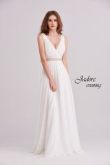Bridal Dress: Jadore Collection - Chiffon V Neck Dress J15002 