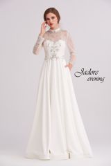 Bridal Dress: Jadore Collection - Long Sleeve Beaded Dress J15022 