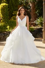 Bridal Dress: Sophia Tolli Bridal Collection - Y12244 - Dreamy Tiered Ballgown Wedding Dress 