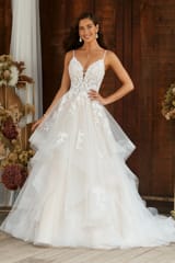Bridal Dress: Sophia Tolli Bridal Collection - Y22269 - Lightweight Tulle Ball Gown Wedding Dress 
