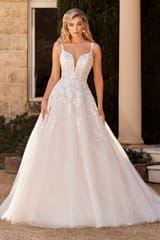 Bridal Dress: Sophia Tolli Bridal Collection - Y3115 - Fairytale Wedding Dress With V-Neckline 