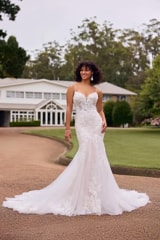 Bridal Dress: Sophia Tolli Bridal Collection - Y3136 - Floral Fantasy Wedding Dress With A Figure-Flattering Silhouette 