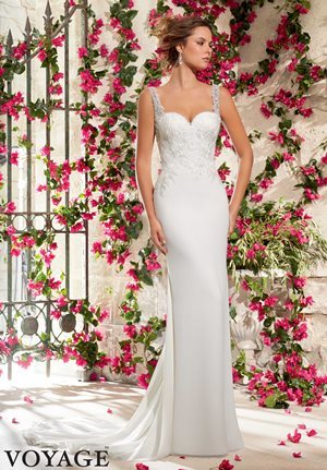 Sheath wedding gown silhouette