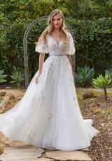Bridal Dress: Mori Lee Blu Bridal Collection: 4129 - Mallory Wedding Dress 