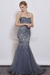 Evening Dress: Jadore J3 Collection - J3059 - Tulle skirt w/ beaded lace bodice 