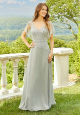 Evening Dress: Mori Lee Collection: 72517 - Embroidered Chiffon Evening Gown 
