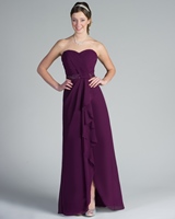 Evening Dress: Tutto Bene Collection: 2207 - Shown in Eggplant chiffon 