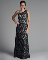 Evening Dress: Tutto Bene Collection: 2211 - Shown in Black/Ivory lace 