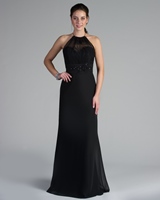 Evening Dress: Tutto Bene Collection: 22203 - Shown in Black lace and chiffon 