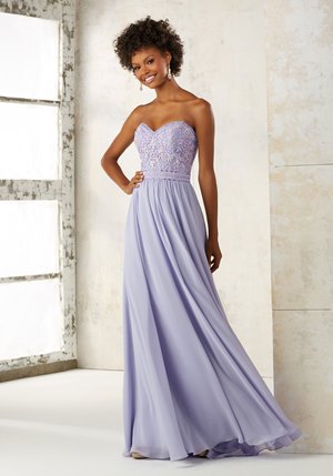  Dress - Mori Lee BRIDESMAIDS SPRING 2017 Collection: 21501 - Chiffon with Embroidery and Beading | MoriLee Evening Gown