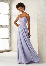 Evening Dress: Mori Lee BRIDESMAIDS SPRING 2017 Collection: 21501 - Chiffon with Embroidery and Beading 