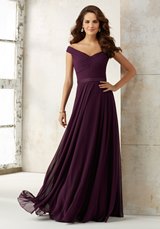 Evening Dress: Mori Lee BRIDESMAIDS SPRING 2017 Collection: 21523 - Solid or Printed Chiffon 