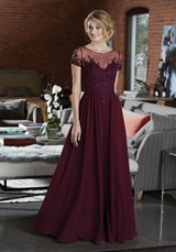 Evening Dress: Mori Lee BRIDESMAIDS FALL 2018 Collection: 21585 - Elegant Chiffon Bridesmaid Dress Featuring a Beaded and Embroidered Bodice 