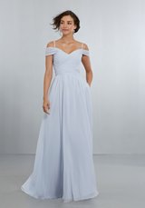 Evening Dress: Mori Lee BRIDESMAIDS SPRING 2018 Collection: 21566 - Chiffon Bridesmaids Dress with Off the Shoulder Draped Neckline 