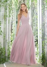 Evening Dress: Mori Lee BRIDESMAIDS Spring 2019 Collection: 21621 - Figure Flattering, A-Line Bridesmaid Dress 