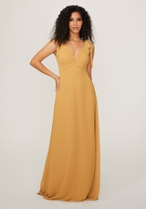 Evening Dress: Morilee Bridesmaids Collection: 21789 - Chiffon Bridesmaid Dress with Tied Straps 