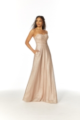 Evening Dress: Morilee Bridesmaids Collection: 21804 - CAVIAR MESH BRIDESMAID DRESS 