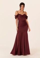 Evening Dress: Morilee Bridesmaids Collection: 21821 - Luxe Satin Fit and Flare Bridesmaids Dress 