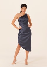 Evening Dress: Morilee Bridesmaids Collection: 21823 - Asymmetric Midi Bridesmaids Dress 