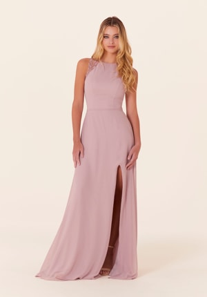  Dress - Morilee Bridesmaids Collection: 21826 - Chiffon Bridesmaid Dress with Leafy Appliqu&eacute;s | MoriLee Evening Gown