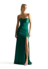 Evening Dress: Morilee Bridesmaids Collection: 21847 - Corset Fit and Flare Luxe Satin Bridesmaid Dress 