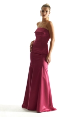 Evening Dress: Morilee Bridesmaids Collection: 21849 - Satin Mermaid Bridesmaid Dress with Cuffed Neckline 