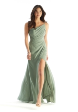 Evening Dress: Morilee Bridesmaids Collection: 31230 - Chiffon One Shoulder Sheath Bridesmaid Dress 