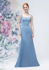 Evening Dress: Morilee Bridesmaids Collection: 3030006 - Square Neck Strap Back Satin Bridesmaid Dress 