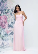Evening Dress: Morilee Bridesmaids Collection: 3030011 - Draped Strapless Sweetheart Bridesmaid Dress with Detachable Rosette and Scarf 