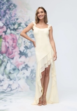 Evening Dress: Morilee Bridesmaids Collection: 3030015 - Soft Cowl Chiffon Bridesmaid Dress with Asymmetric Ruffle Skirt 