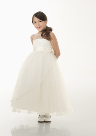 Dress for FlowerGirl: Mori Lee Flower Girls: 126 - Tulle with Beading