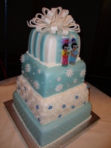 Natalya Cake: Blue and White