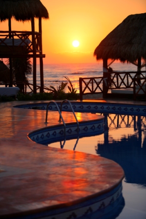 EDS sundown poolside