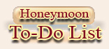 Wedding honeymoon To-Do List